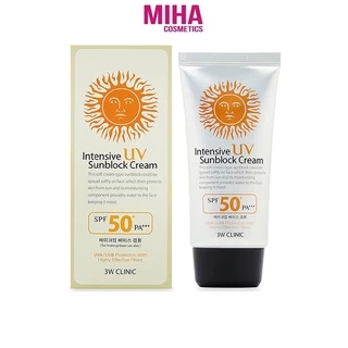 Kem Chống Nắng 3W Clinic Intensive UV SPF50 PA+++ 70ml Hàn Quốc