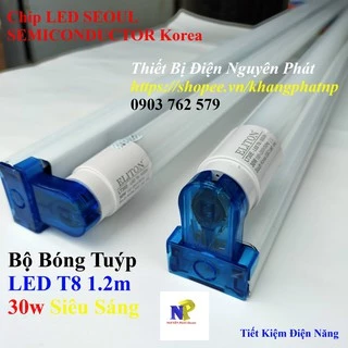 [ELITON]  Bộ Bóng Tuýp LED T8 1.2m 30w Siêu Sáng - Hàng Chất Lượng Cao