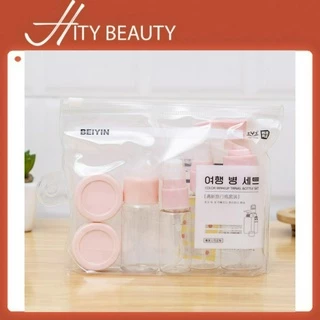 Bộ chiết mỹ phẩm  BEIYIN 7 món, 9 món có túi dựng tiện, đa năng đi du lịch, công tác - Hity Beauty