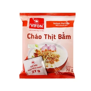 1 gói cháo thịt bằm Vifon 70g (có gói thịt bằm thật)