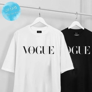 Áo thun tay lỡ VOUGUE, áo phông Unisex nam nữ chất Cotton Form Rộng