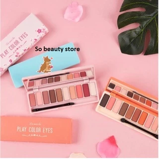 (Bán Buôn) Bảng Phấn Mắt Play Color Eyes Lameila 12 Ô Màu New Kèm Cọ Trang Điểm (P13)