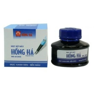 Mực bút máy Hồng Hà các màu Xanh Tím Đen (60ml)