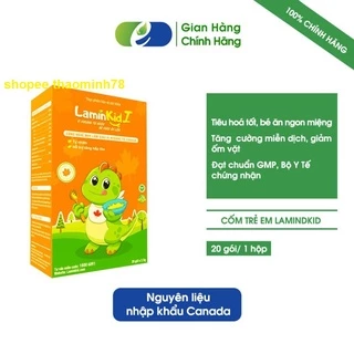 Cốm Laminkid I - cho trẻ Tiêu hoá tốt, Ăn ngon, Tăng sức đề kháng và Tăng cân tự nhiên (hộp 20 gói)