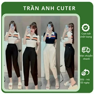 Quần baggy cạp cao lưng chun co giãn quần baggy unisex chất umi poly 3 màu phong cách Hàn Quốc