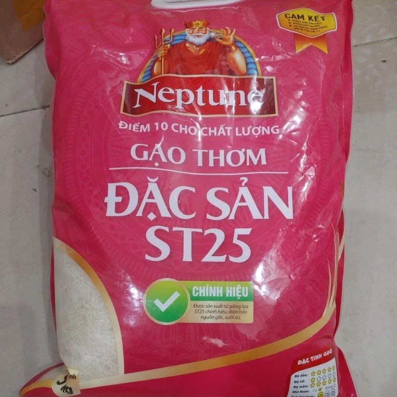 Gạo thơm đặc sản ST25 túi 5kg