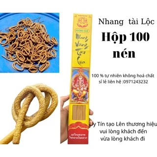 [Team Chính Hãng - Nhập Khẩu] Hộp 100 Nén Nhang Hương Chính Hãng Thần Tài - Thái Lan Hương Sạch Ít Khói Cuộn Tàn Tài Lộc