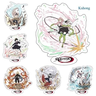 Mô hình nhân vật anime Demon Slayer Kimetsu No Yaiba Rengoku Kyoujurou làm từ acrylic kích thước 15cm