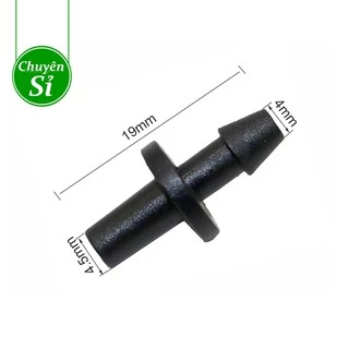 Khởi thủy 6mm -nối ống tưới cây 6mm  1 đầu trơn 1 đầu gân, sử dụng cho hệ thống tưới nhỏ giọt