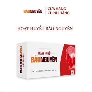 Hoạt Huyết Bảo Nguyên- tăng tuần hoàn máu não, giảm ù tai, hoa mắt chóng mặt (hộp 30v)