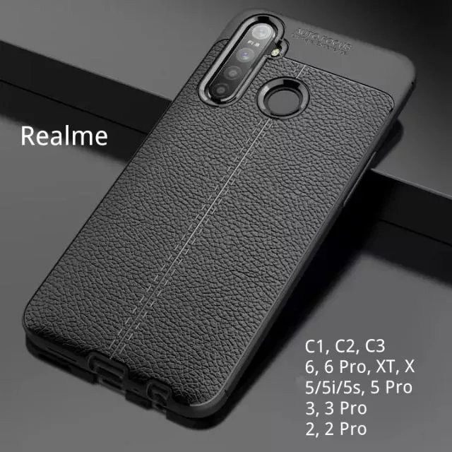 Ốp Lưng Dẻo Da Đen Realme 7, 7 Pro, 6, 6 Pro, 5/5i/5s/6i, 5 Pro, 3, 3 Pro, 2, 2 Pro, C15/C12, C11, C3, C2, C1, X, XT #bi