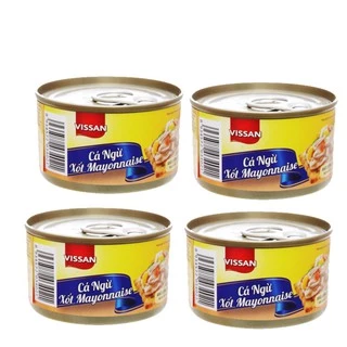 Combo 4 Cá Ngừ Xốt Mayonnaise Vissan 85g (Date 2026)