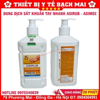 Nước Rửa Tay Khô Tiệt Trùng - Dung Dịch Sát Khuẩn Tay Nhanh ASIRUB 500ml [Chính Hãng Công Ty]