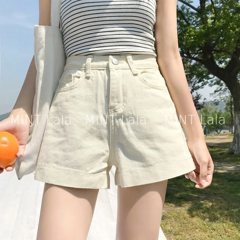 Quần Short Jean Nữ Lưng Cao 3 Màu Giá Rẻ - Hàng QC