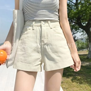 Quần Short Jean Nữ Lưng Cao 3 Màu Giá Rẻ - Hàng QC