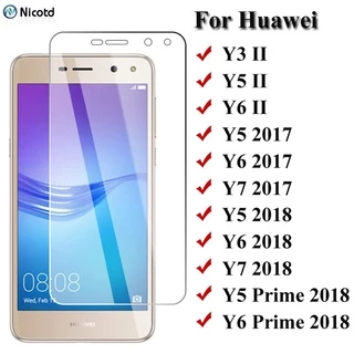 Kính Cường Lực HD Cho Huawei Y6 ii Y5 ii 9H Kính Bảo Vệ Màn Hình Trên Huawei Y6 Y5 Y7 2017 2018 2019 Y5 Prime Y6 Pro 2019