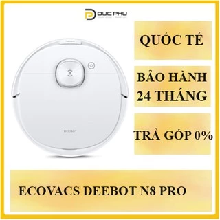 Robot hút bụi lau nhà Ecovacs Deebot OZMO N8 Pro - Lực hút MAX 2600 Pa - Bản quốc tế - App Tiếng Việt