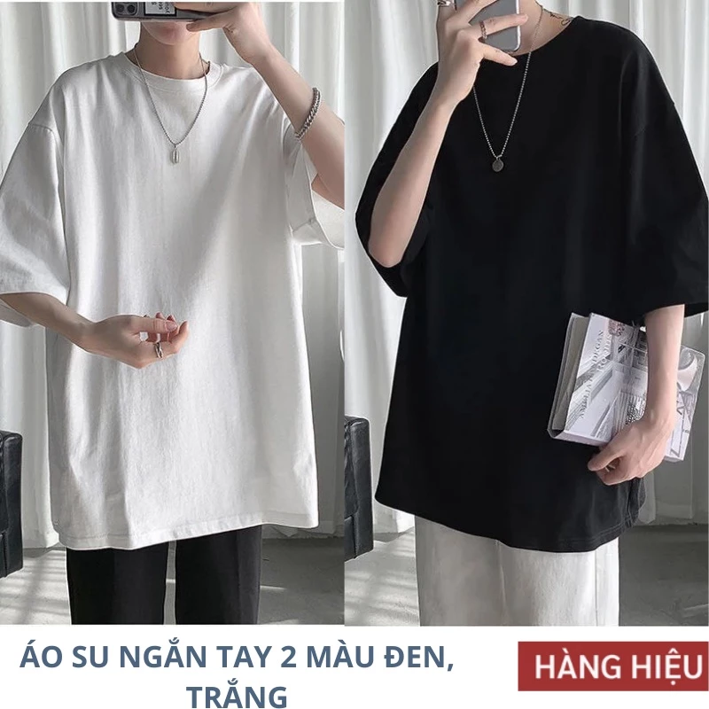 Áo thun Unisex ELMEN Basic Tee phông trơn nam nữ SuL_01 tay lỡ oversize form rộng 2 màu