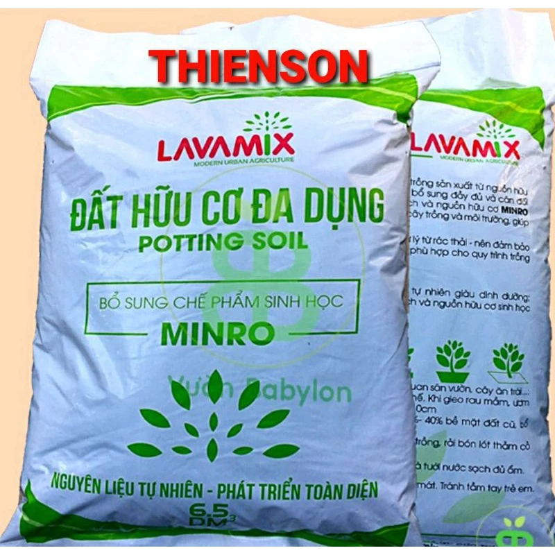 Đất Hữu Cơ LAVAMIX 6,5dm (3Kg) Dùng Cho Rau Sạch Và Hoa