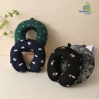 Gối Chữ U Cao Su Non (Memory Foam) Mini Animal Cute, Gối Quàng Cổ Du Lịch, Máy Bay, Văn Phòng, Ô Tô Đa Năng GCU04