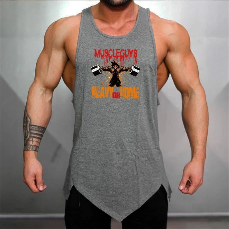 Men Tank Top Mens Bodybuilding Stringers Tank Tops Singlet Brand Clothing Sleeveless Shirt Breathable Fitness Sweat Undershirt