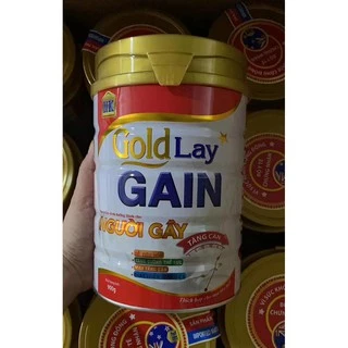 Sữa bột dinh dưỡng Goldlay gain lon 900g dành cho người gầy tăng cân