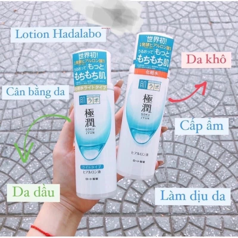 Nước hoa hồng Hada Labo/ Hadalabo 170ml nội địa Nhật Bản (chai trắng)