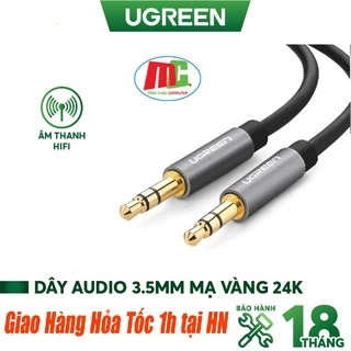 Dây Loa 2 đầu 3.5mm Dài 1m đến 5m Ugreen 10733 10734 10735 10736 10737 - Hàng Chính hãng