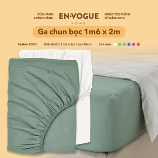 Ga Drap giường 1m6x2m - Ga Drap chun bọc - Chất liệu Cotton 100% - Chăn Ga Gối EnVogue Home