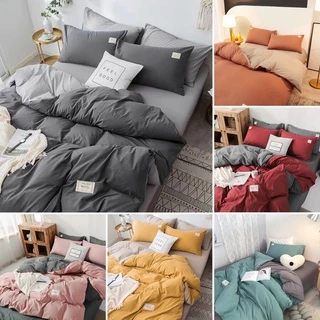 Bộ chăn ga Cotton Tici Decor Bedding chăn ga nhập khẩu set 4 món đủ màu đủ size