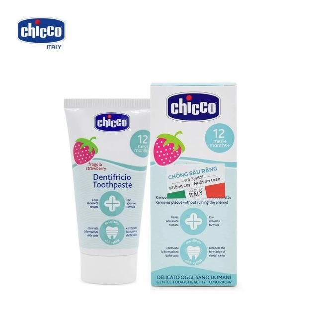 Kem đánh răng Chicco cho bé từ 6 tháng