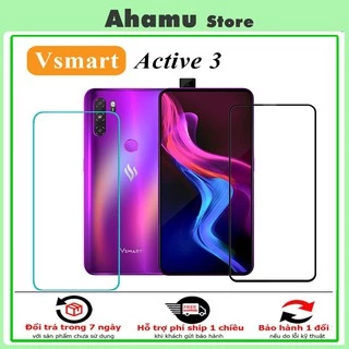 Kính Cường Lực Vsmart Active 3 Full Màn Trong Suốt Tặng Kèm Khăn lau [FM]