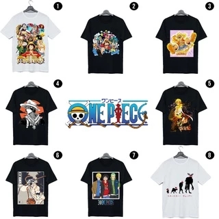 Áo thun One Piece, áo phông anime in hình onepice luffy zoro sanji ace cotton giá rẻ