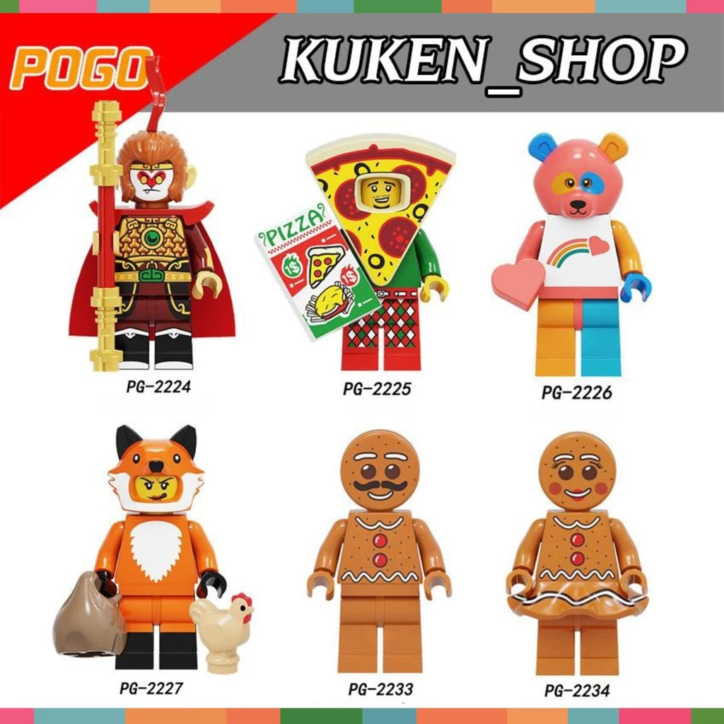 Đồ Chơi Minifigures Các Mẫu Nhân Vật Tôn Ngộ Không Người Pizza Người Cáo PG2224 - 2234