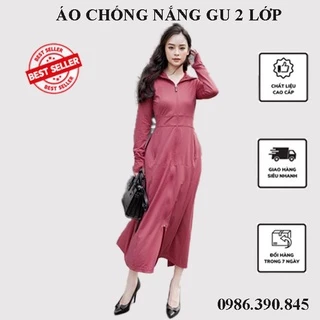 Áo chống nắng toàn thân 2 lớp chất thun lạnh cao cấp xuất Nhật chống tia UV