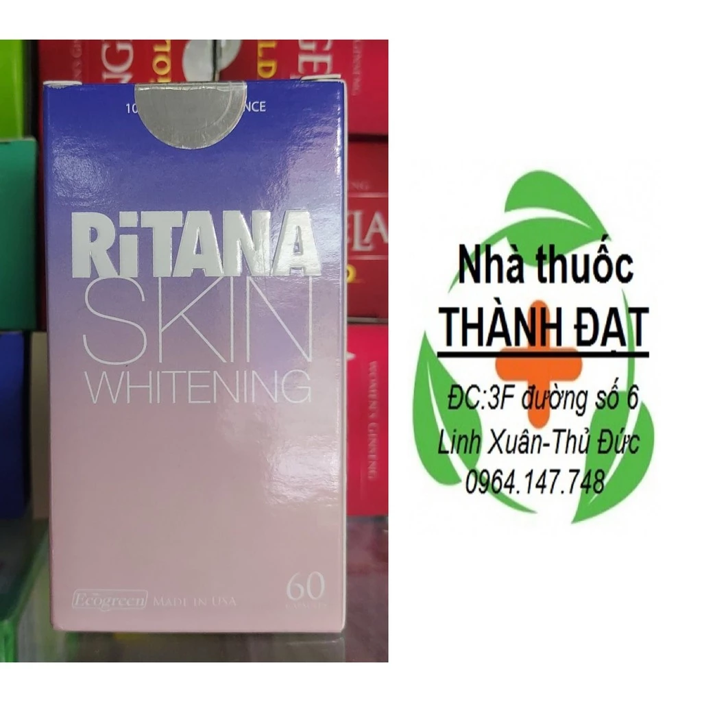 RITANA skin whitening viên uống dưỡng trắng da