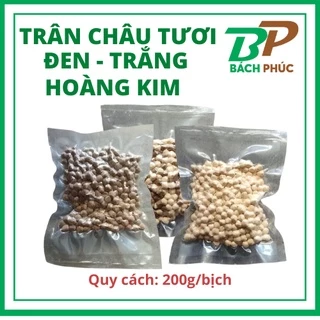 Trân Châu Đen Trân Châu Trắng Dẻo Dai - Nguyên Liệu Pha Chế Trà Sữa - Kho Bách Phúc