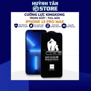 Kính cường lực Iphone 13 Pro Max hãng King Kong full màn hình,mượt,mỏng,vát cong 2,5D,chống trầy xướt,chống va đập