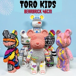 Mô hình lắp ráp gấu bearbrick cỡ lớn 46cm, Bearbrick New Arrival