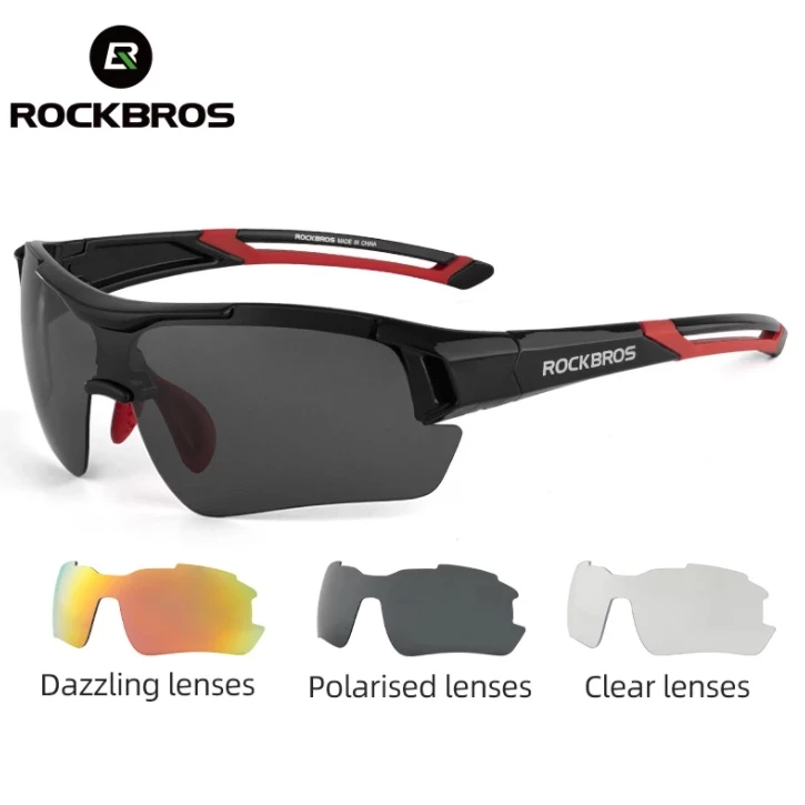 Bộ 3 kính mát phân cực ROCKBROS siêu nhẹ cho xe đạp