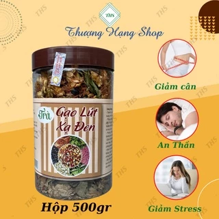 Trà Gạo Lứt Xạ Đen Hà Nam - [Hủ 500g] - Trà Giảm Cân,  Giúp Đẹp Da, An thần, hương thơm dịu nhẹ.