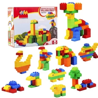 Đồ chơi lắp ghép fantastic (53 PCS) Vinakidstoys VNKT001 tương thích LEGO DUPLO