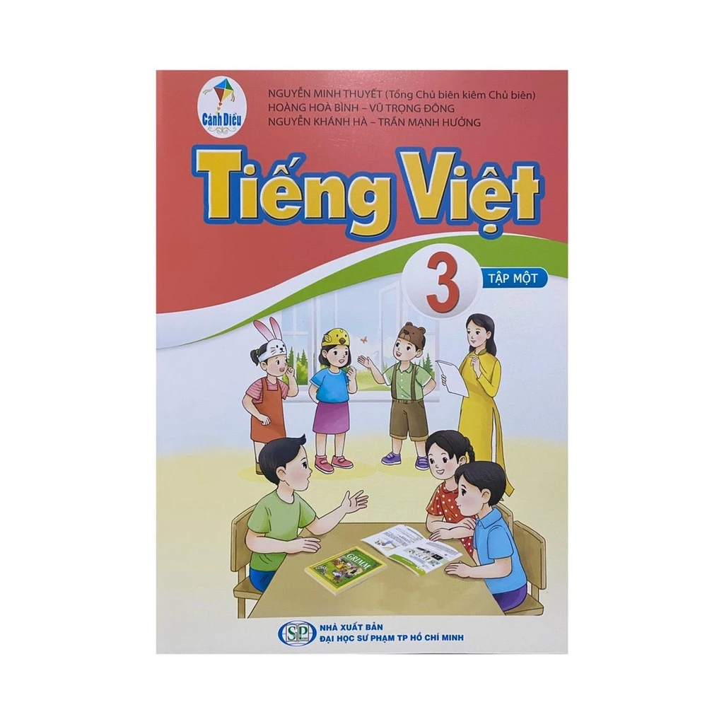 Sách - Tiếng Việt 3 tập 1 + + Bán kèm 1 quyển Bé tập tô màu ( Cánh diều )