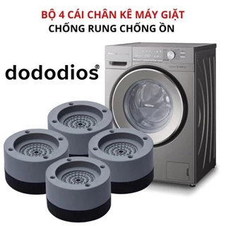 Bộ 4 miếng đế đệm cao su lót kê chân máy giặt chống rung ồn, rỉ sét - Chính hãng dododios