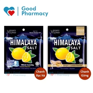 Kẹo muối Himalay bạc hà vị chanh / vị gừng Himalaya Salt giúp bù khoáng, thông cổ mát họng, thơm miệng - Gói 15g