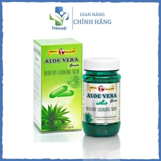 ALOE VERA Green (60 viên) - Viên uống dưỡng ẩm, giữ ẩm da, mặt, toàn thân, chống lão hóa, nhuận tràng