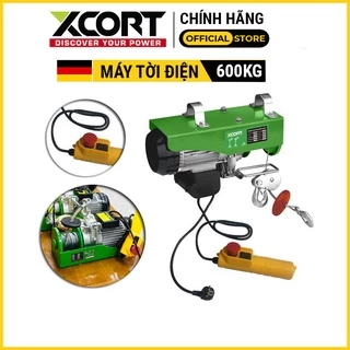 Máy tời điện treo 1500W Máy tời xây dựng 600Kg XCORT Đầy đủ phụ kiện