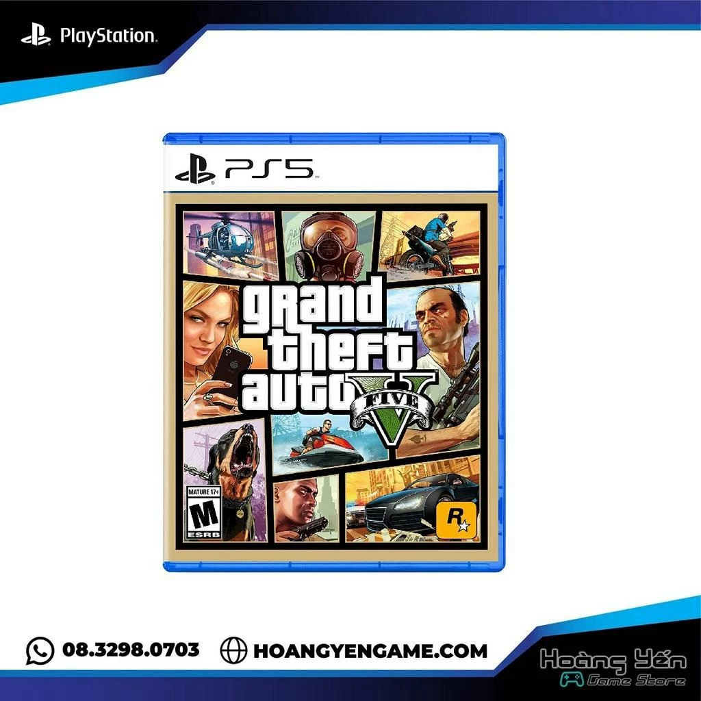 [Mã 99ELHA giảm 7% đơn 300K] Đĩa Game Gta V Ps5