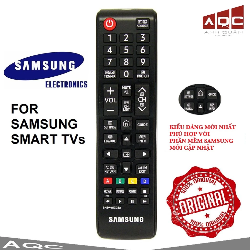 Remote điều khiển tivi Samsung Smart (Mới) BN59-01303A BN59-01199G 01268D 01247A SAMSUNG HÀNG CHÍNH HÃNG