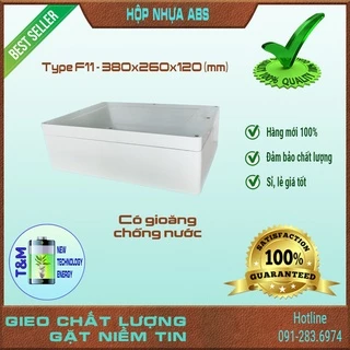 Hộp nhựa ABS Type F11 - Size 380 x 260 x 120 (mm) chống nước IP65